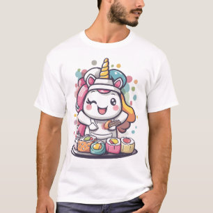 T-shirt Licorne Chef Sushi (1)