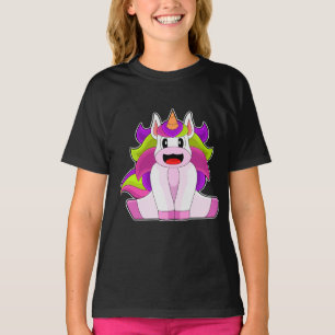 T-shirt Licorne cheveux longs