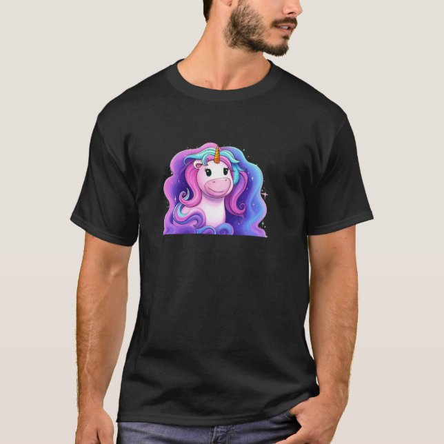 T-shirt Licorne Colorée (Devant)