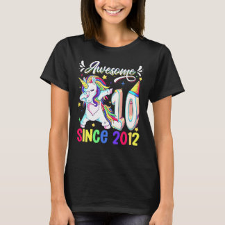 T-shirt Licorne Dabbing 10e Anniversaire Incroyable 2012 1