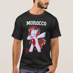 T-shirt Licorne Dabbing Maroc Fierté Marocaine Marocaine