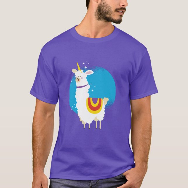T-shirt Licorne d'alpaca (Devant)