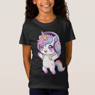 T-Shirt Licorne dansante pastel 