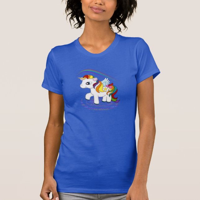T-shirt Licorne d'arc-en-ciel (Devant)