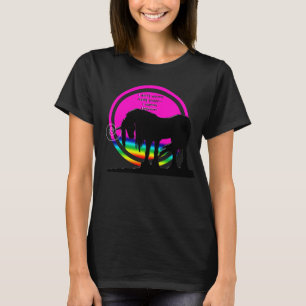T-shirt Licorne d'arc-en-ciel (je ne veux pas à l'adulte
