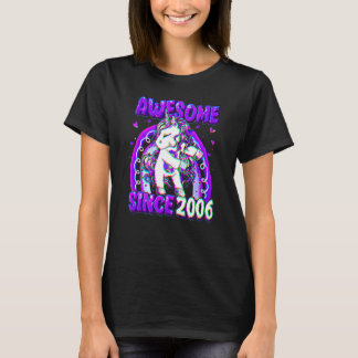 T-shirt Licorne de 16 ans faisant du flossing pour son 16e