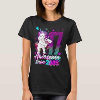 T-shirt Licorne de 17 ans faisant du flossing pour son 17è