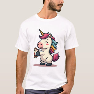 T-shirt Licorne de baseball vintage dabbing vecteur de des