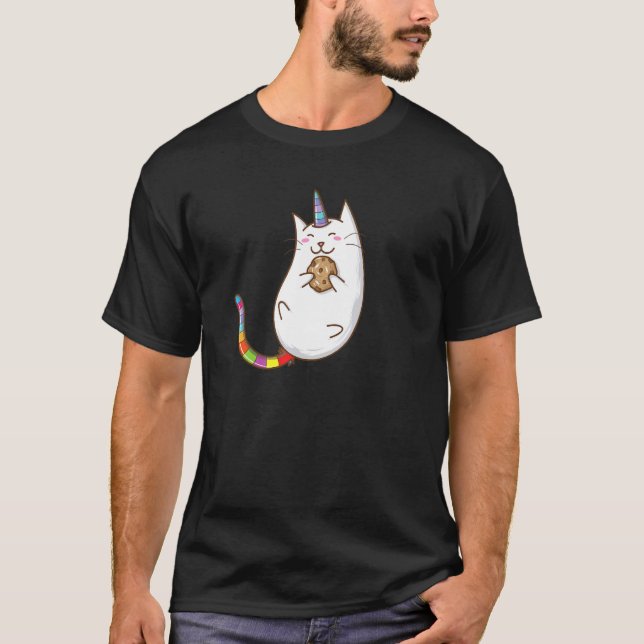 T-shirt Licorne de chat à cookie (Devant)