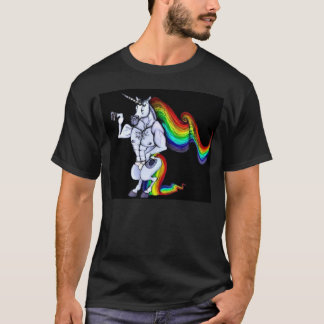 T-shirt Licorne de couleur chamois