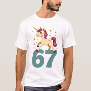 T-shirt Licorne de Dabbing Vintage 67 Vecteur Anniversaire