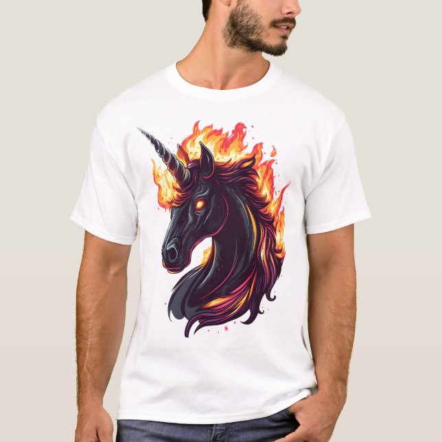 T-shirt Licorne de Feu & Flamme (1) (Devant)