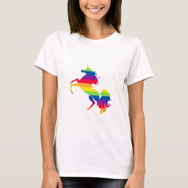 T-shirt Licorne de fierté (Devant)