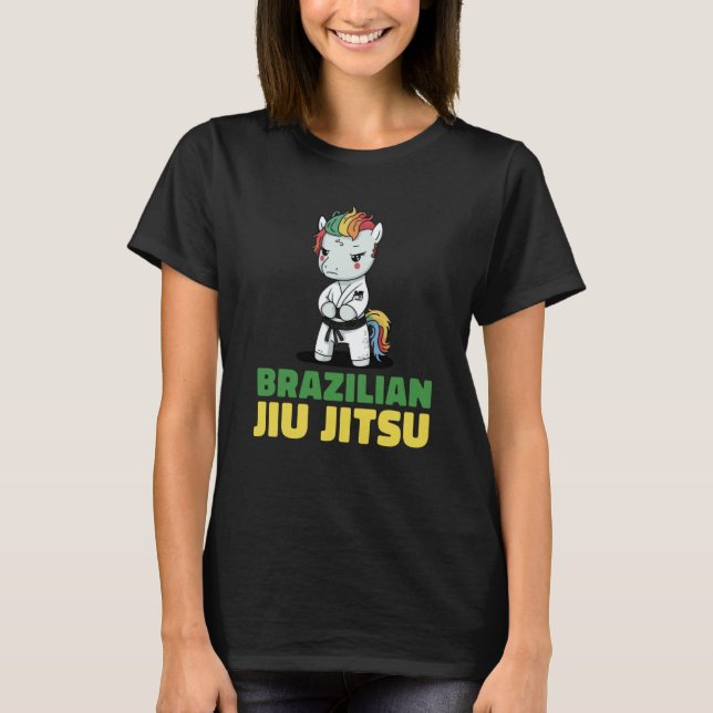 T-shirt Licorne de Jiu Jitsu Brésilien et de Grappling (Devant)