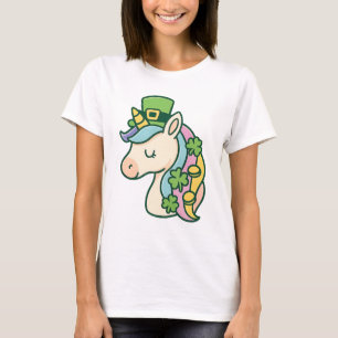 T-shirt Licorne de la Saint-Patrick Fantaisiste