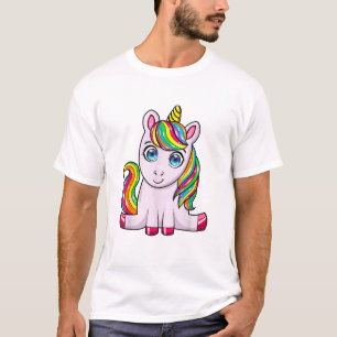 T-Shirt Licorne de la Squad Licorne Arc-en-Ciel Sa