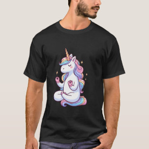 T-shirt Licorne de méditation Yoga Pose Animal relaxant