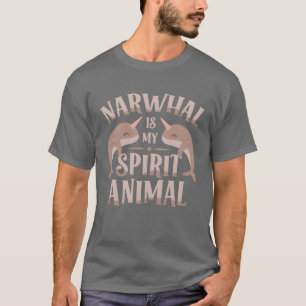 T-shirt Licorne de mer Narwhal est mon animal spirituel fr