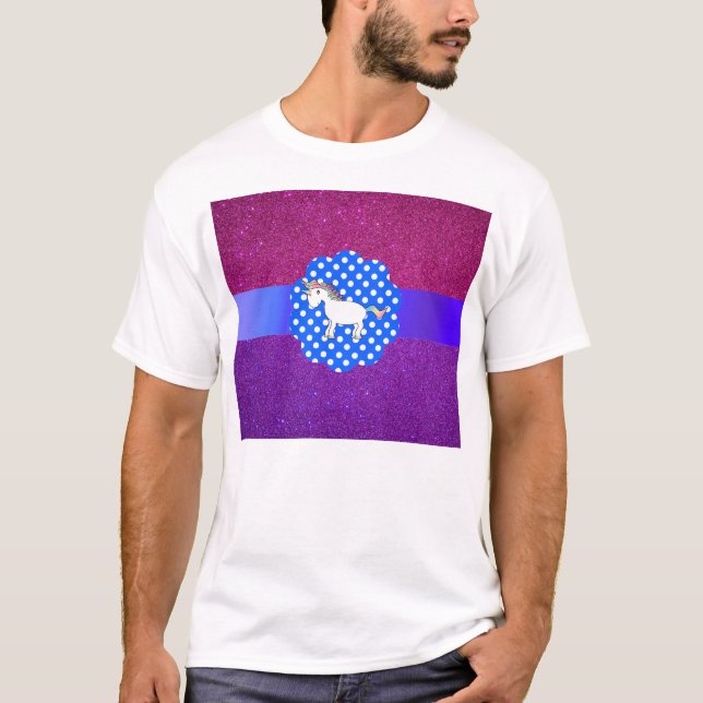 T-shirt Licorne de parties scintillantes (Devant)