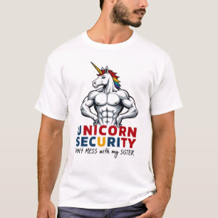 T-shirt Licorne de sécurité de frère drôle ne plaisante pa