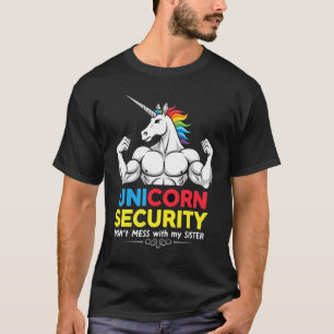T-shirt Licorne de sécurité drôle de frère Ne plaisante pa