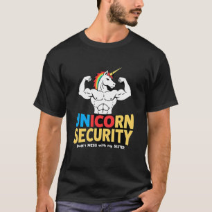 T-shirt Licorne de sécurité drôle de frère Ne plaisante pa