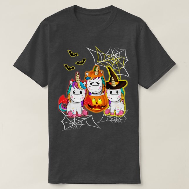 T-shirt licorne d'Halloween (Design devant)