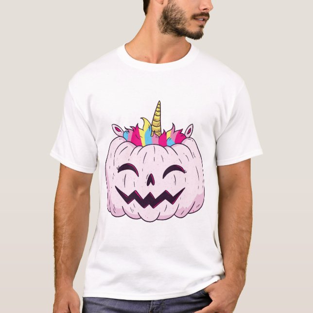T-shirt licorne d'Halloween (Devant)