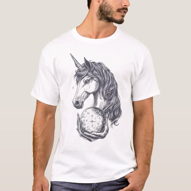 T-shirt Licorne diseuse de bonne aventure (1) (Devant)