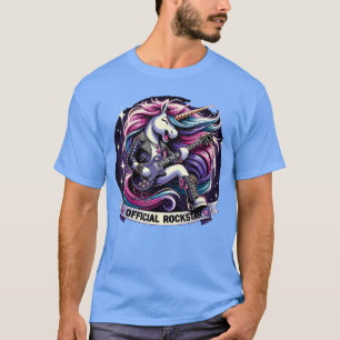 T-shirt Licorne drôle EGuitar Rockstar Band rockstar famil