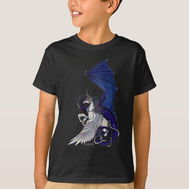 T-shirt Licorne et dragon À AILES (Devant)