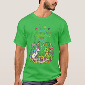 T-shirt Licorne et dragon de naissance fantastiques Enfant