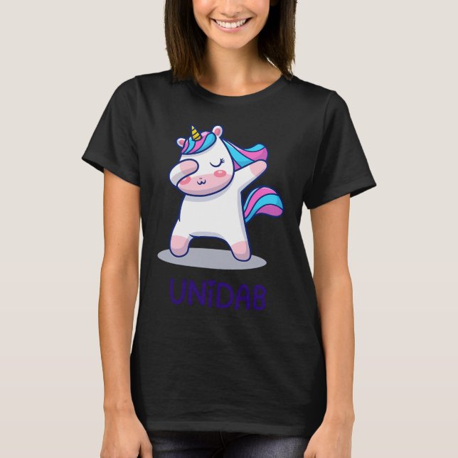 T-shirt Licorne faisant le Dab (Devant)
