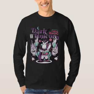 T-shirt Licorne gothique drôle de magie noire de mort-viva