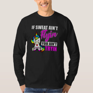 T-shirt Licorne haltère haltérophile entraînement gym form