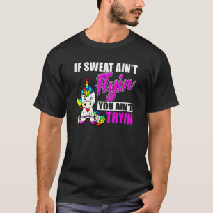T-shirt Licorne haltère haltérophile entraînement gym form