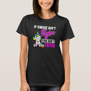 T-shirt Licorne haltère haltérophile entraînement gym form