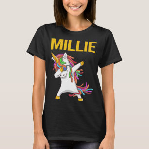 T-shirt Licorne Heureuse - Nom Millie