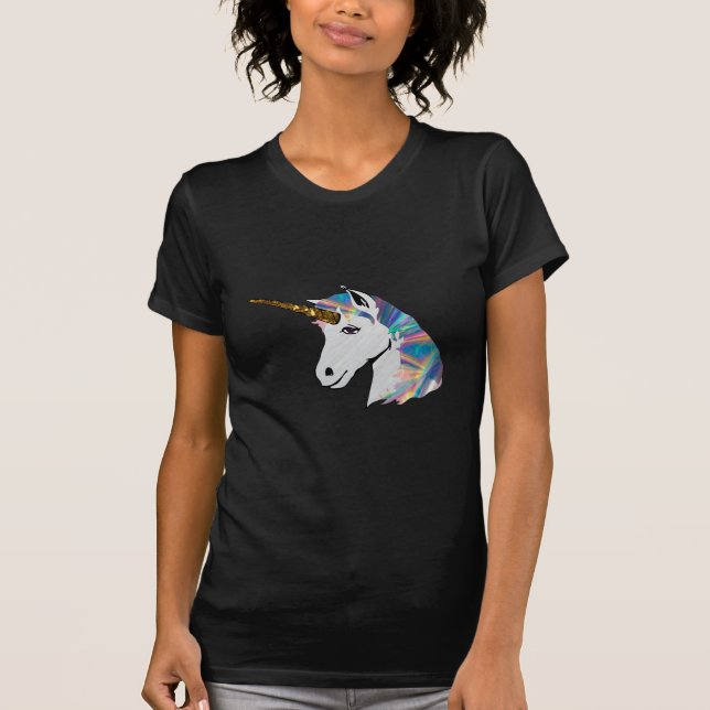 T-shirt licorne holographique (Devant)