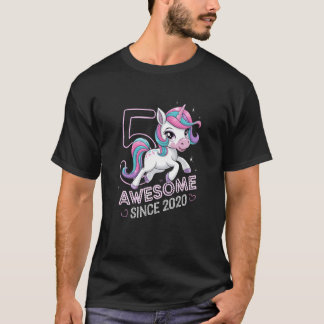 T-shirt Licorne Incroyable Depuis 2020 Anniversaire Amusan