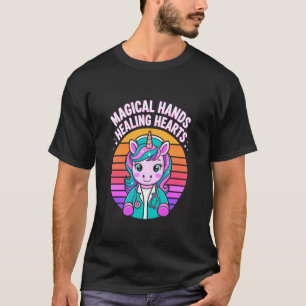 T-shirt Licorne Infirmière aux Mains Magiques Guérissant l