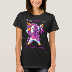 T-shirt Licorne Je Porte Du Violet Pour La Sensibilisation