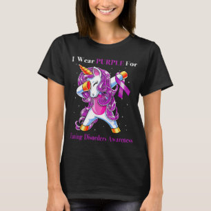 T-shirt Licorne Je Porte Du Violet Pour Les Troubles Alime