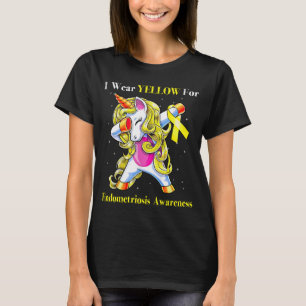 T-shirt Licorne Je Porte Jaune Pour La Sensibilisation à L