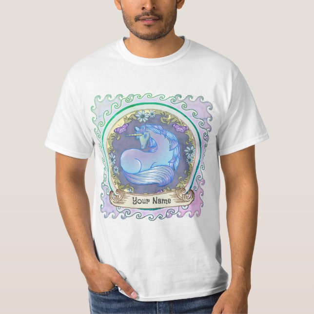 T-shirt Licorne jolie  (Devant)