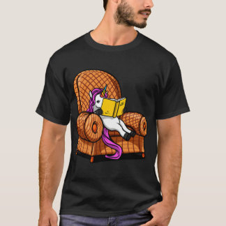 T-shirt Licorne lisant des livres