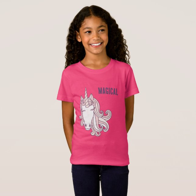 T-Shirt Licorne Magique (Devant entier)