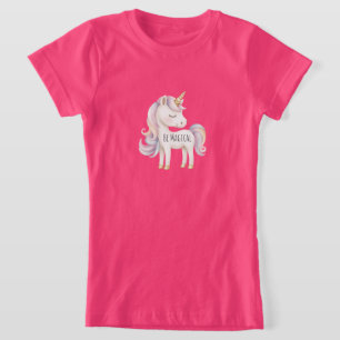 T-Shirt Licorne Magique Rose Violet