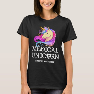 T-shirt Licorne médicale Sensibilisation au diabète