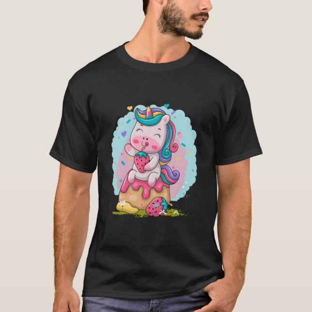 T-shirt Licorne Mignonne (Devant)